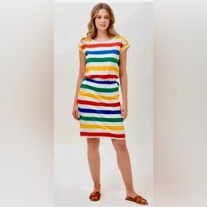 NWT Sugarhill Brighton Dolman Kate Bold
Rainbow Stripe Organic Cotton Dress TB1